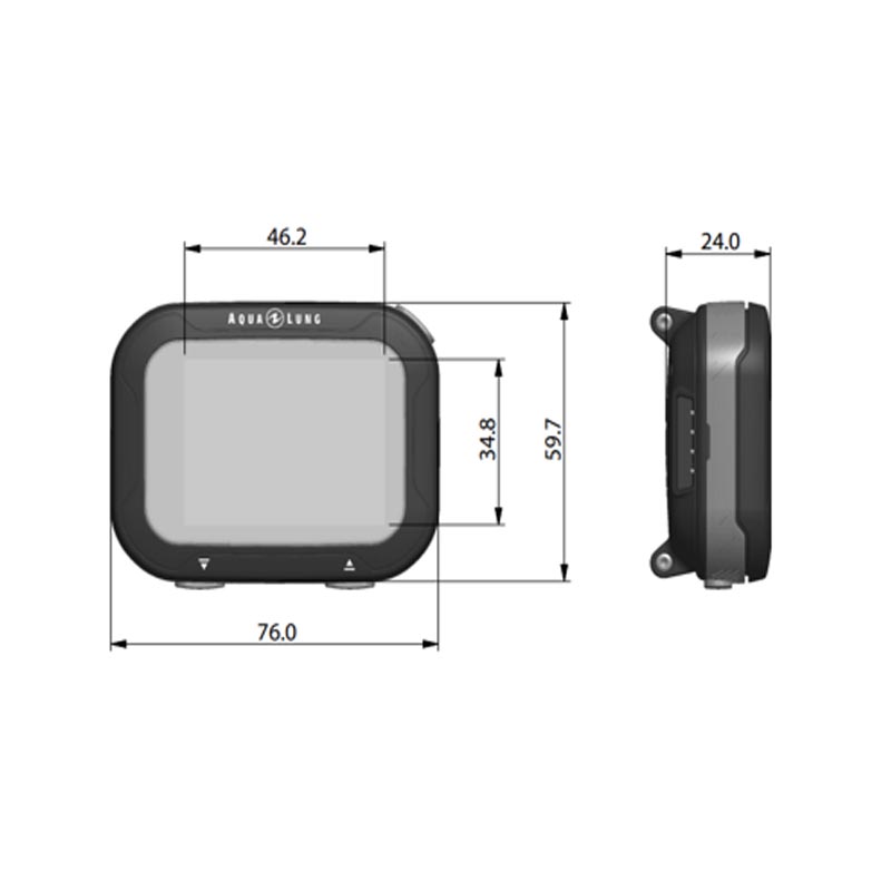 アクアラングダイブコンピュータi770Rトランスミッター2付きAQUALUNGダイビングコンピュータUSB充電カラー液晶Bluetoothスマホ連携リストタイプダイビングコンピュータダイコンおすすめダイブコンピュータ