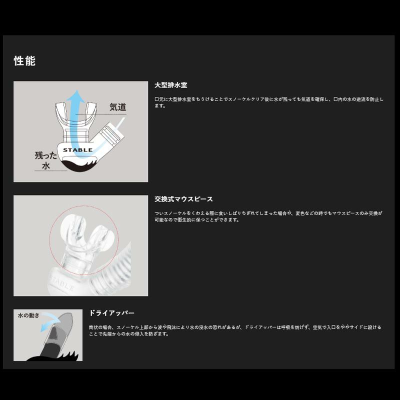 ダイビング用スノーケル