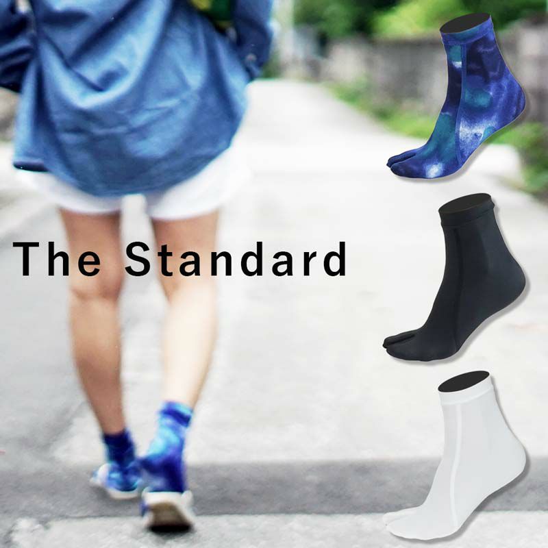 ラッシュガード生地で作ったマリンソックス