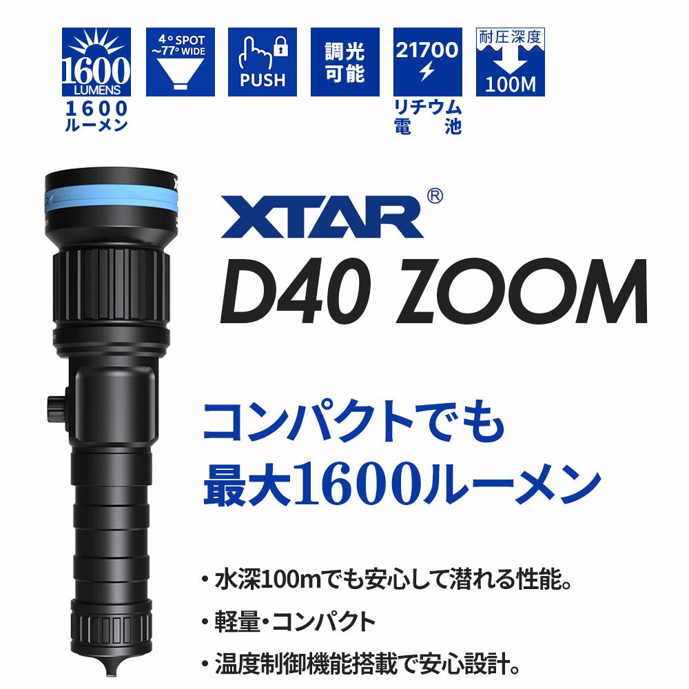 D40ZOOM1600adjustableBeam(w/oBT,Charger)AF063001